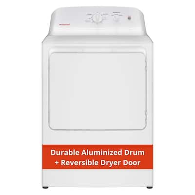 6.2 cu. ft. vented Electric Dryer in White with Auto Dry