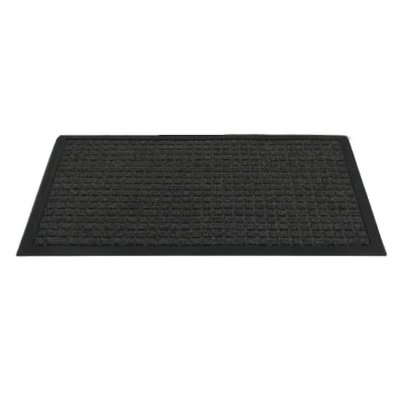 24 x 36 in. Front Door Mat Stain and Fade Resistant Low Profile Backing Entry Mat Low Profile Doormat in Gray