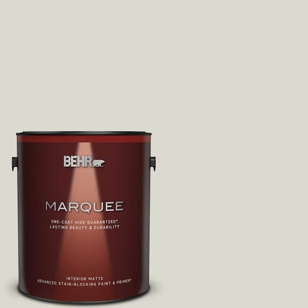 BEHR MARQUEE 1 gal. #N350-1 Hazy Trail Matte Interior Paint & Primer