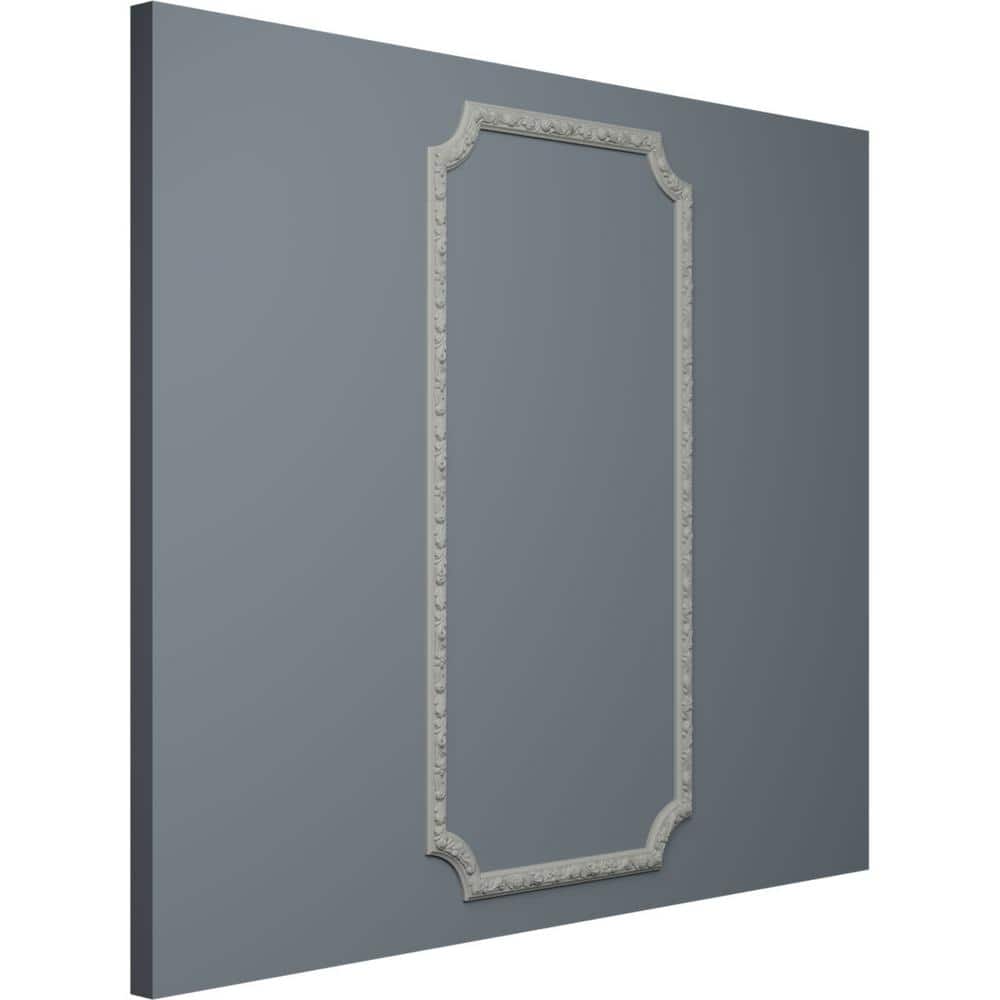 Sussex Floral Gray Polyurethane Panel Moulding Kit