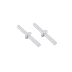 Window Bar Connector Pin, White (2-Pack)