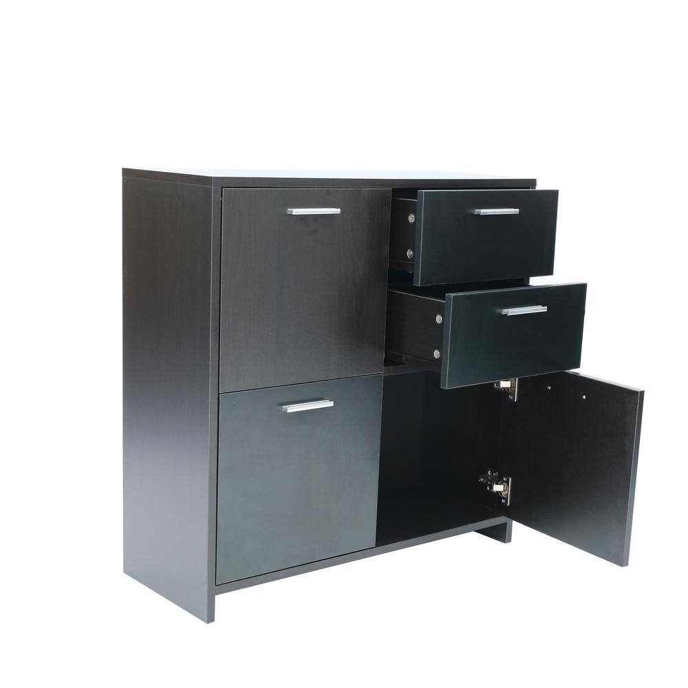 CIPACHO Black Side with 2Drawers and 3Side TB