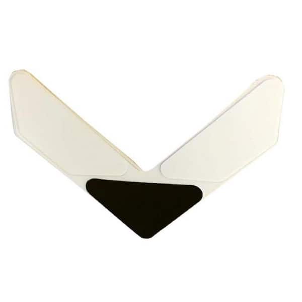 Wellco 4.7 in. x 6.6 in. Rug Pads Grippers Carpet Tape 8 Pcs L-shaped Non Slip Rug Tape Hard surface 0.15 in. Thickness