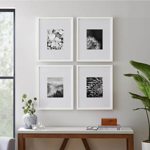  AUEAR 16x20 Frames Set of 6, Matted to 11x14 or 16 by 20  without Mat, Gallery Wall Photo Frame with Glass, Vertical & Horizontal  Display (6 Pack, White)