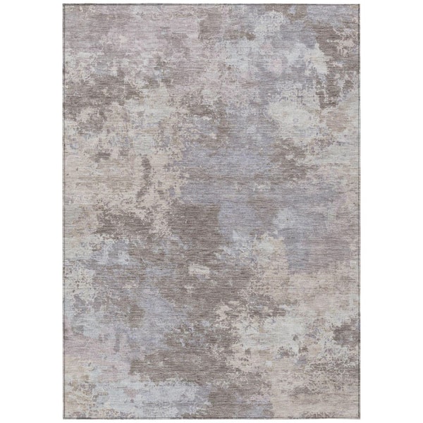Chantille Machine Washable Indoor/Outdoor Abstract ACN2364 Taupe 5 ft. x 7 ft. 6 in. Area Rug