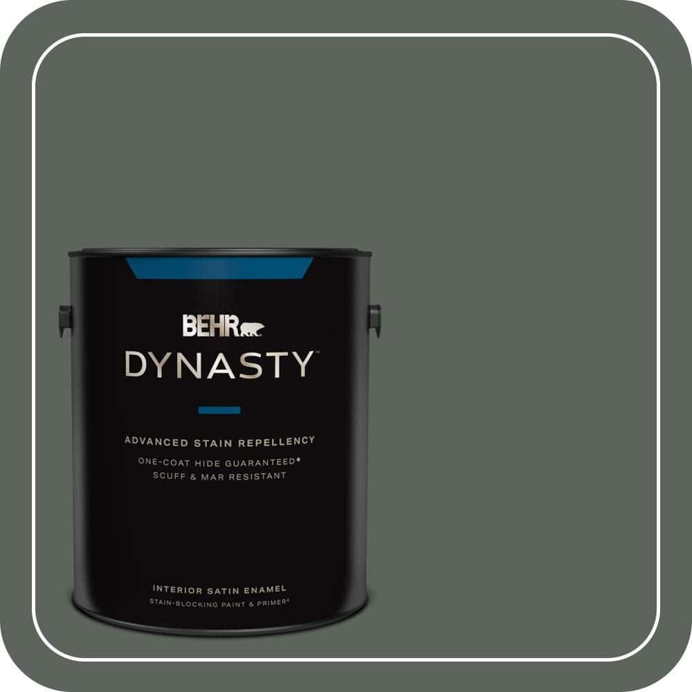 1 gal. #PPF-45 Woodland Moss Satin Enamel Interior Stain-Blocking Paint and Primer price history on PriceWatchPro