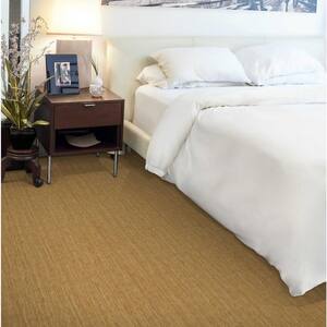 Supreme - Sage - Beige 13.9 ft. 71 oz. Wool Texture Installed Carpet