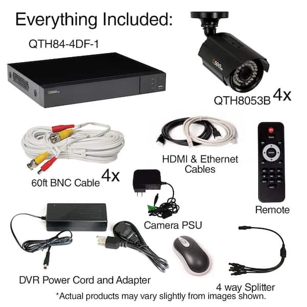 Q-SEE 8-Channel 1080p 1TB Video Surveillance System with 4 HD