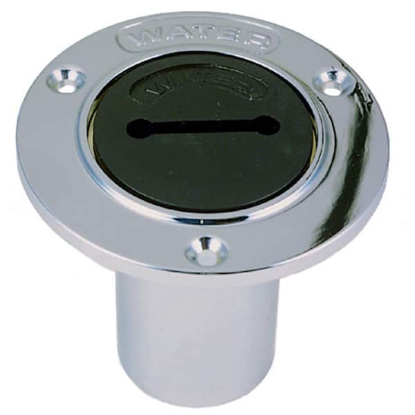 Perko Chrome-Plated Gas Fill with Black Polymer Cap for 1-1/2 in. Hose