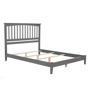 Mission King Traditional Bed in Grey