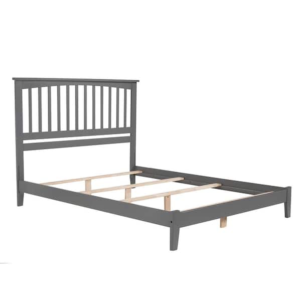 AFI Mission King Traditional Bed in Grey