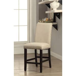 Dodson II Black and Beige Contemporary Style Counter Height Chair