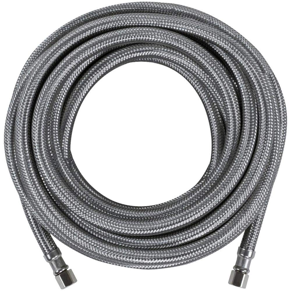 25 Ft. Braided Stainless Steel Ice Maker Connector