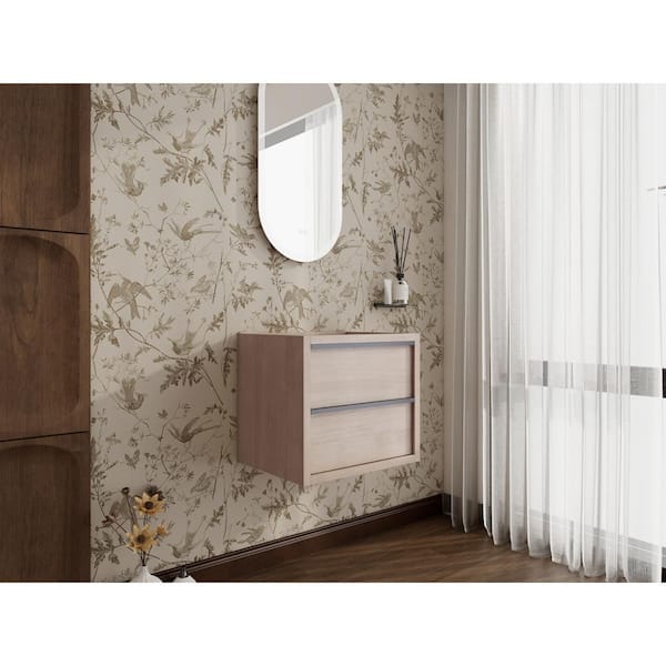 UPIKER Simply 23.23 in. W x 17.91 in. D x 20.47 in. Bath Vanity Cabinet without Top in Plain Light Oak Assembled