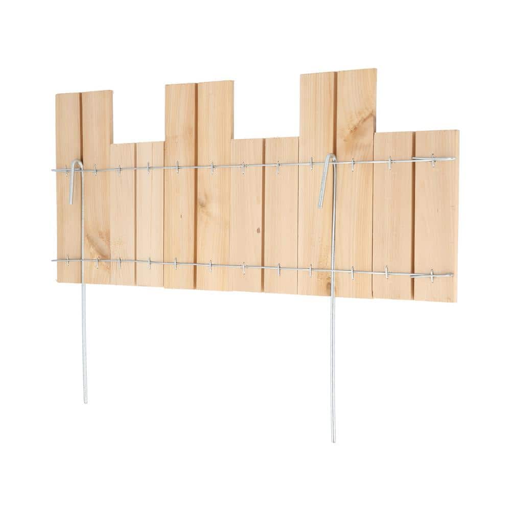 18-inch Natural Cedar Wood Landscape Edging (12-pack)