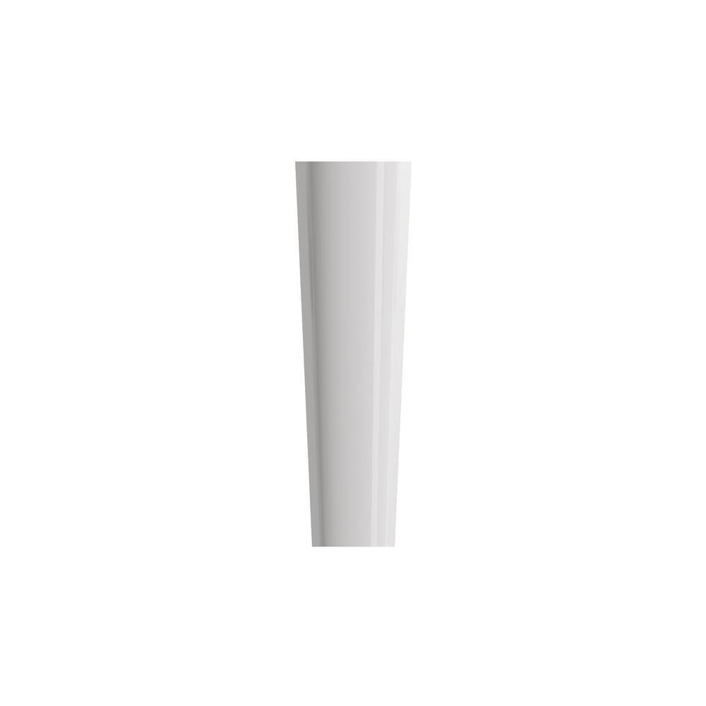 Taormina White Fireclay Pedestal Base for Bathroom Sink