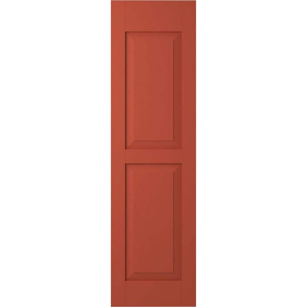 18 in. W x 78 in. H Americraft 2-Equal Flat Panel Exterior Real Wood Shutters Pair in Colorful Leaves price history on PriceWatchPro