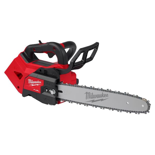 Milwaukee M18 FUEL 14 in. 18V Lithium-Ion Brushless Cordless Battery Top Handle Chainsaw with Top Handle Chainsaw Carrying Case