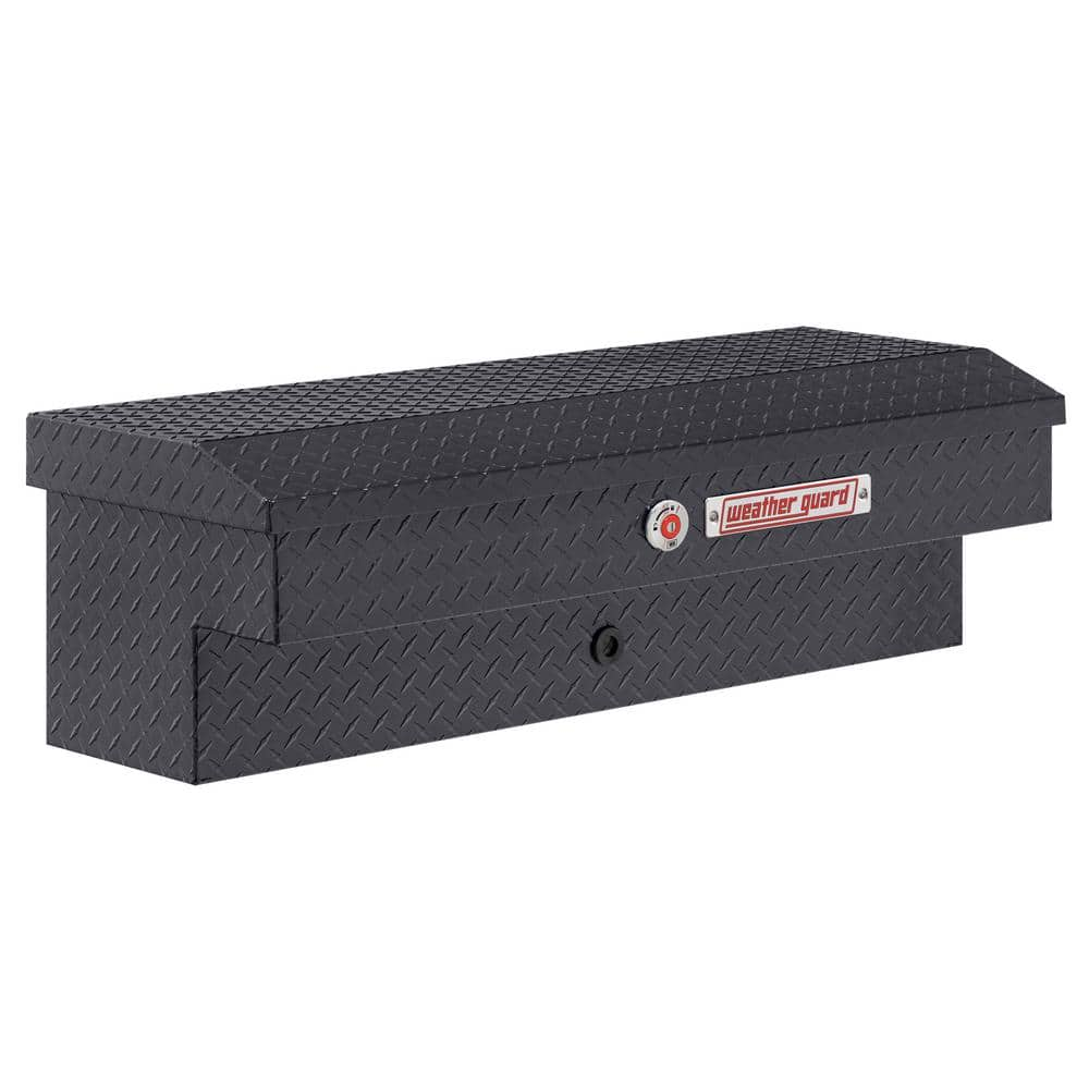 Weather Guard 41 in. Gray Aluminum Lo-Side Truck Tool Box 184-6-04 ...