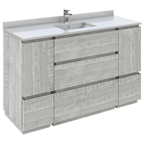 Modern Bath Vanity Cabinet Only, 53 Bathroom Vanity Top With Sink
