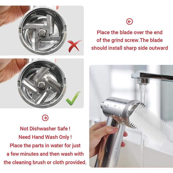 Stainless Steel Food Grinder Attachment Accessories for KitchenAid Stand  Mixers Including Sausage Stuffer, Stainless Steel,Dishwasher Safe