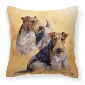 Caroline S Treasures 14 In X 14 In Multi Color Lumbar Outdoor Throw Pillow Corgi Momma Loves Roses 7084pw1414 The Home Depot