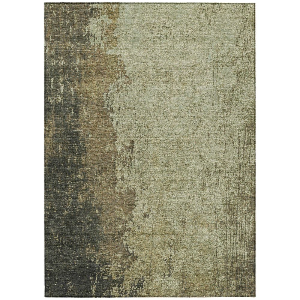 Chantille Machine Washable Indoor/Outdoor Abstract ACN1904 Olive 3 ft. x 4 ft. Area Rug price history on PriceWatchPro