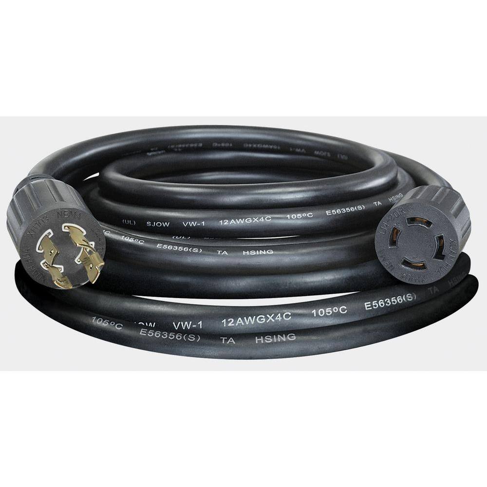 Connecticut Electric 20 ft. 20Amp Manual Transfer Switch Power Cord VPKPC2020 The Home Depot