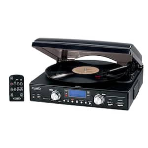 Digital 3-Speed Stereo Turntable with MP3 Encoding and AM/FM Receiver