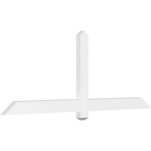 Ekena Millwork Eugene 72 in. W x 27 in. H x 2 in. D Signature Polyurethane Bracket
