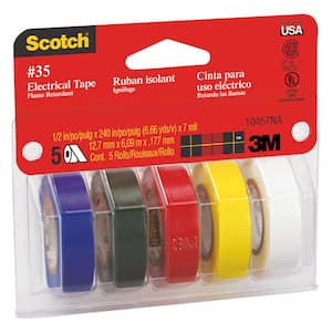 6 PCS/ Pack 10M Flame Retardant PCV Insulation Tape for DIY Industrial Home Use 