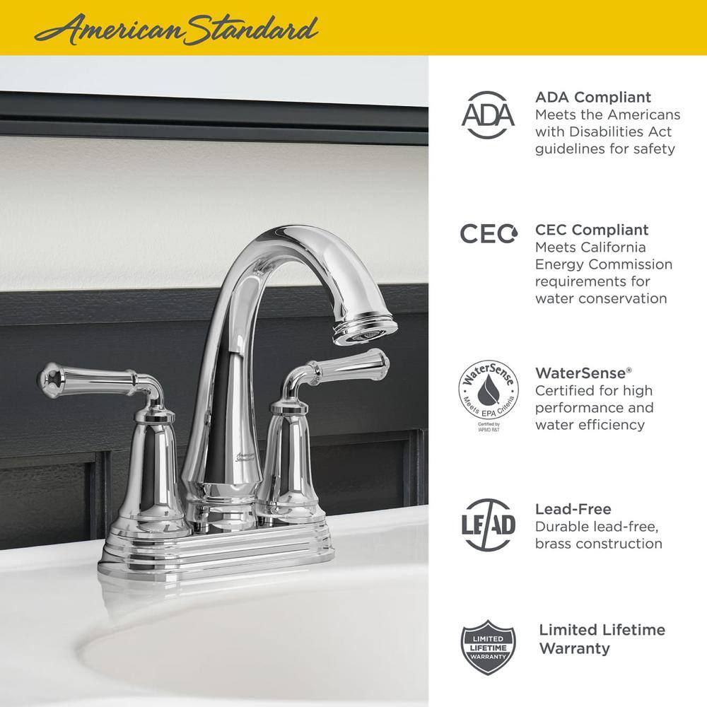 Delancey Brushed Nickel 2-Handle Centerset Bathroom Faucet