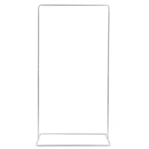 78.64 in. x 41.33 in. White Metal Wedding Backdrop Stand Arch Arbor