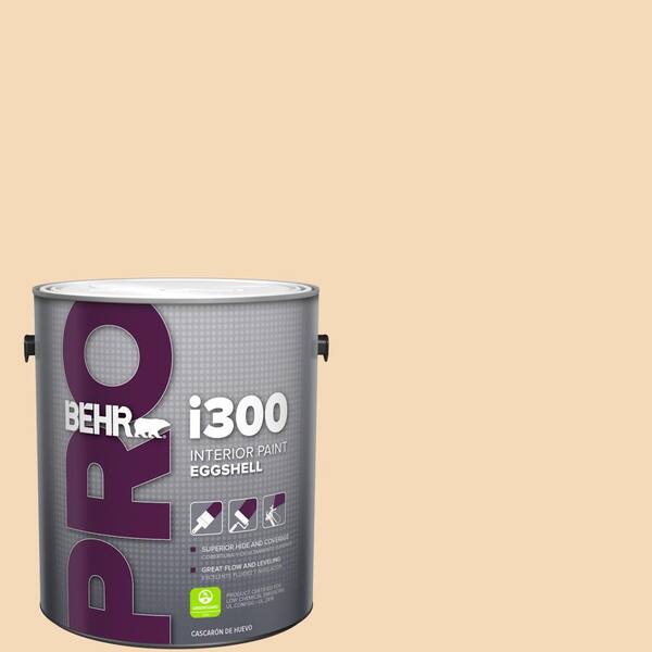 BEHR Premium Plus 1 gal. #M250-2 Golden Pastel Satin Enamel Low Odor Interior Paint & Primer