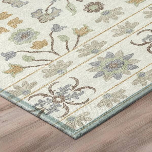 Chantille Machine Washable Indoor/Outdoor Abstract ACN3048 Ivory 10 ft. x 14 ft. Area Rug