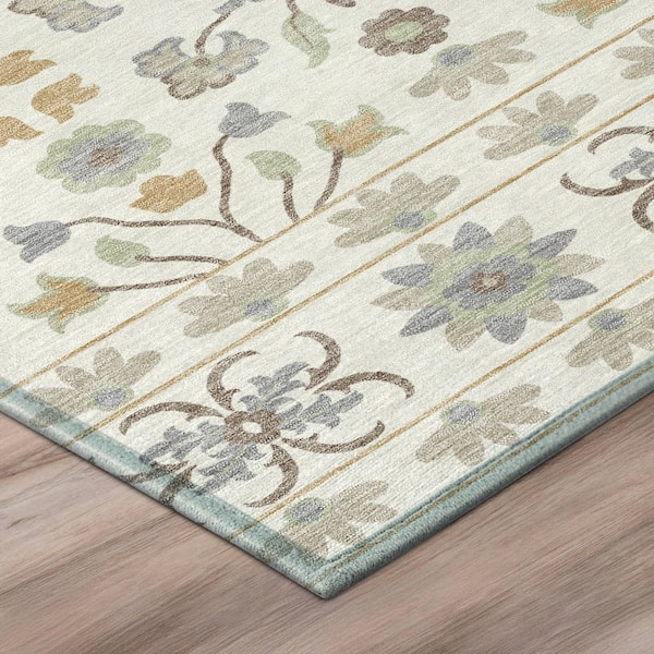 Chantille Machine Washable Indoor/Outdoor Abstract ACN3048 Ivory 2 ft. x 3 ft. Accent Rug