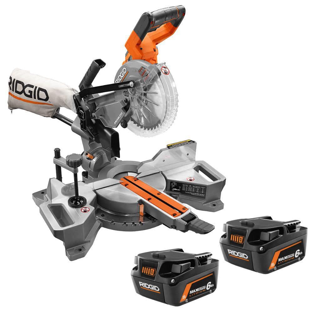 18V Brushless Cordless 7-1/4 in. Dual Bevel Sliding Miter Saw (Tool Only) with 18V 6.0 Ah MAX Output Lithium-Ion Battery price history on PriceWatchPro