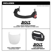 BOLT Clear Dual Coat Lens Full Face Shield