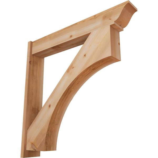 Ekena Millwork 8 in. x 44 in. x 44 in. Western Red Cedar Westlake Traditional Smooth Outlooker