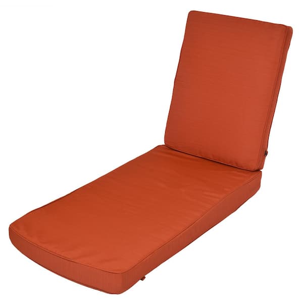 Unbranded Quarry Red Replacement 2-Piece Outdoor Chaise Lounge Cushion