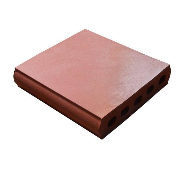 Unbranded Capella Plano Red Flashed 10.63 in. x 8 in. x 2 in. Wallcap Clay Brick-DISCONTINUED