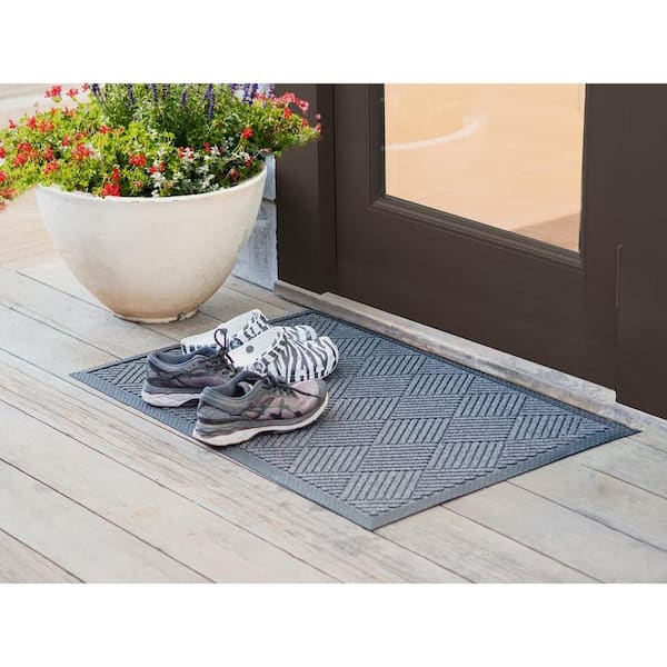 Envelor Indoor Outdoor Doormat Beige 24 in. x 36 in. Checker Half Round  Floor Mat PP-71506-BE-M - The Home Depot