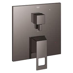 Eurocube 2-Way Diverter 2-Handle Wall Mount Tub and Shower Faucet Trim Kit in Hard Graphite (Valve Not Included)