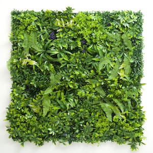20 in. x 20 in. Artificial Topiary Hedge Panel with Backing AHB003, Set of 4-Pc