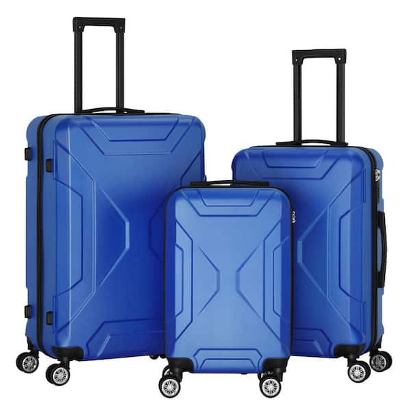 Hikolayae 3 PCS Luggage Sets Hardside Lightweight Suitcase with Spinner ...