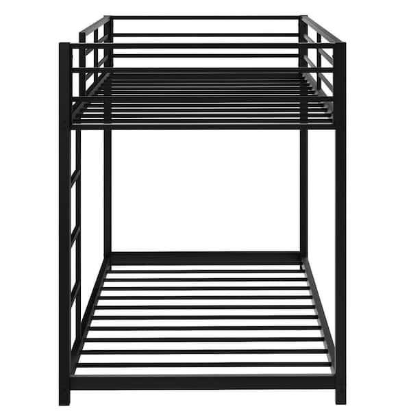 Qualfurn Abby Black Twin Over Low, Abby Twin Over Bunk Bed