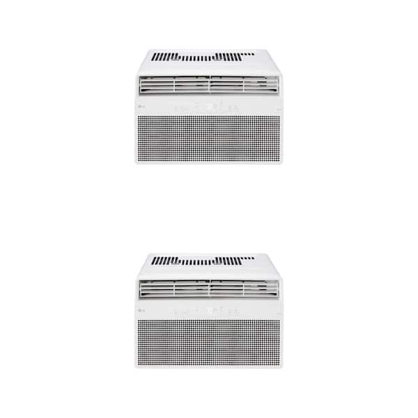 10,000 & 8,000 BTU 115-Volt Window Air Conditioner Combo with Wi-Fi, Remote and Dehumidifier
