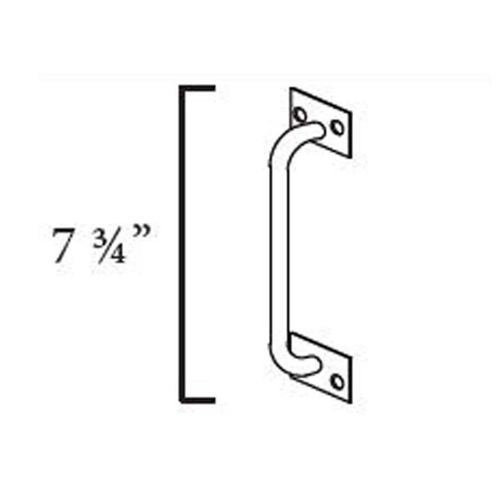 Matte Black Steel Single Barn Door Handle