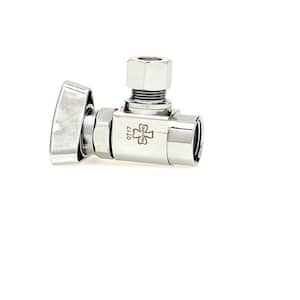 Convertible II 3/8 in. IPSX x 3/8 in. O.D. 1/4 in. Turn Angle Ball Valve in Chrome