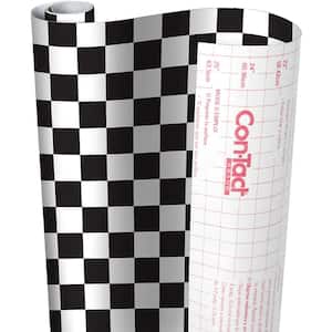 Creative Covering Boardwalk Black 18 in. x 60 ft. Adhesive Shelf and Drawer Liner